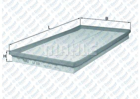 MAHLE LX3031 Hava Filtresi Mercedes Vito (109-111-114-116-119 Cdi)-V200-V220-V250 Blue Tec (447) (C42002)